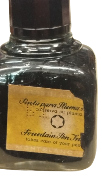 1930 ESKİ MONTBLANC DEMİR MAZI MÜREKKEBİ ŞİŞESİ TARİHİ KOLEKSİYONLUK NADİDE DOLMA KALEM MÜREKKEBİ