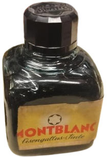 1930 ESKİ MONTBLANC DEMİR MAZI MÜREKKEBİ ŞİŞESİ TARİHİ KOLEKSİYONLUK NADİDE DOLMA KALEM MÜREKKEBİ