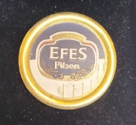 1969 EFES PİLSEN İLK DÖNEM ÜRETİMİ ÖZEL KUTULU NADİDE KOLEKSİYONLUK PİRİNÇ HATIRA MADALYONU.