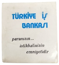 1970 TÜRKİYE İŞ BANKASI VE MAÇKA OTELİ İMZALI NADİR KARTON KAPAKLI PROMOSYON KİBRİT KOLEKSİYON PARÇASI.