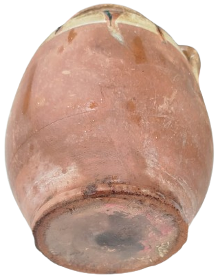 OSMANLI DÖNEMİ TERRACOTTA PİŞMİŞ TOPRAK İKİ KULPLU GELENEKSEL KÜP TAMAMI EL İSCİLİKLİ