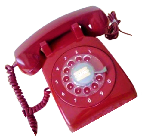 NETAŞ PTT TARAFINDAN ABONELERİNE AYLIK FATURAYA YANSITILARAK KİRAYA VERİLEN KANADA LİSANSLI BAKALİT MEKANİK KIRMIZI RENKDE CEVİRMELİ TELEFON 