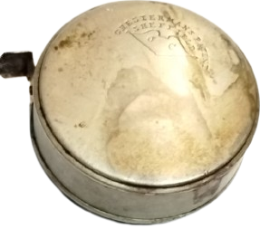 1853 YILI İNGİLTERE ÜRETİMİ METRE İNC OLCER NADİR KOLEKSİYONLUK ANTİKA METAL ŞERİT METRE ÖLÇÜ ALETİ