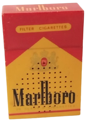 1970 KISA KUTU MARLBORO PAKEDİ GÖRÜNÜMLÜ VİNTAGE TEK DALGA  TAŞINABİLİR PİLLİ RADYO 