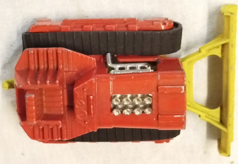 1974 İNGİLTERE ÜRETİMİ MATCHBOX SUPER KINGS K-23 VİNTAGE BULDOZER OYUNCAK KOLEKSİYONLUK NADİR PARÇA