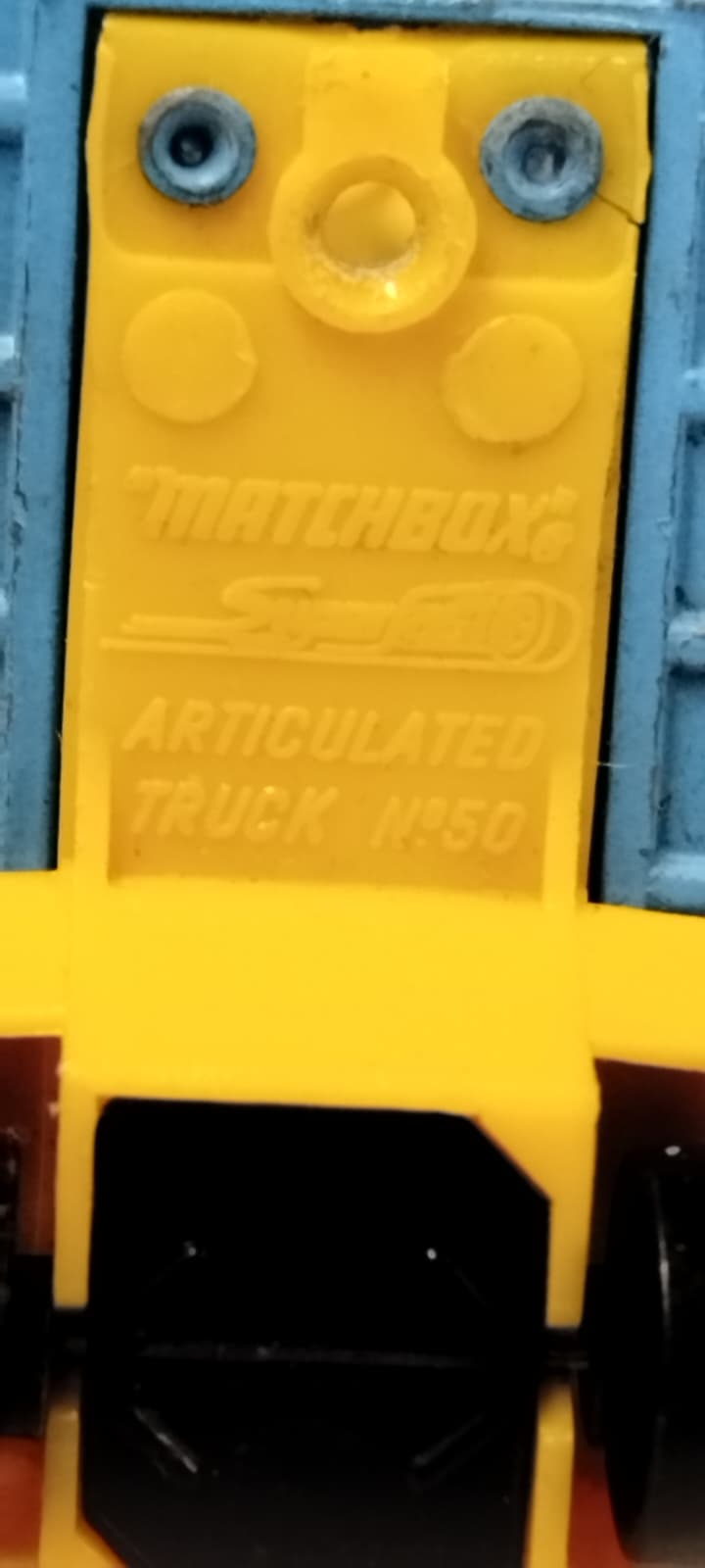 1975 İNGİLTERE ÜRETİMİ VINTAGE MATCHBOX SUPERFAST ARTICULATED TRUCK KOLEKSİYONLUK NADİR OYUNCAK KAMYON MODELİ