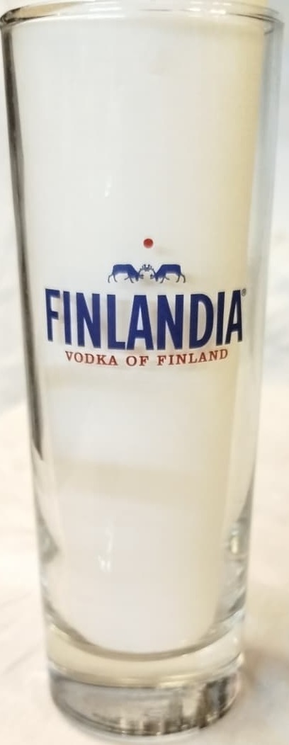 1970 FİNLANDİYA VODKA LOGOLU ÖZEL SERİ CAM BARDAK 1 ADET KOLEKSİYONERLER VE BARLAR İÇİN İDEAL KİTLESEL ÜRÜNDÜR