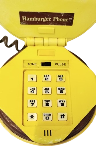 1980 BURGER GÖRÜNÜMLÜ NOSTALJİK RETRO EV TELEFONU KOLEKSİYONERLER İÇİN EŞSİZ BİR DEĞERDİR