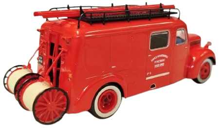 1940'LI YILLARIN İTFAİYE KÜLTÜRÜNÜ YANSITAN 1/43 ÖLÇEKLİ NADİDE FORD İTFAİYE ARACI KOLEKSİYONLARI.METAL KUTUSUNDA
