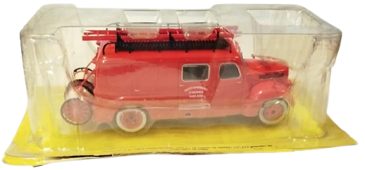 1940'LI YILLARIN İTFAİYE KÜLTÜRÜNÜ YANSITAN 1/43 ÖLÇEKLİ NADİDE FORD İTFAİYE ARACI KOLEKSİYONLARI.METAL KUTUSUNDA