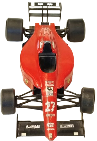 1990 FERRARI F1 MODEL ARABA BURAGO 1 24 ÖLÇEK KOLEKSİYONLUK İTALYAN YAPIMI FORMULA KIRMIZI  YARIŞ ARACI