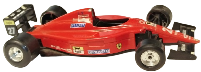 1990 FERRARI F1 MODEL ARABA BURAGO 1 24 ÖLÇEK KOLEKSİYONLUK İTALYAN YAPIMI FORMULA KIRMIZI  YARIŞ ARACI