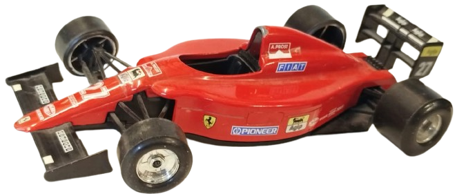 1990 FERRARI F1 MODEL ARABA BURAGO 1 24 ÖLÇEK KOLEKSİYONLUK İTALYAN YAPIMI FORMULA KIRMIZI  YARIŞ ARACI