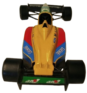 BURAGO ÜRETİMİ 1990 DÖNEMİ BENETTON FORD FORMÜL 1 MODEL ARACI KOLEKSİYONLUK NADİR PARÇADIR İTALYAN YARIŞ ARABASI