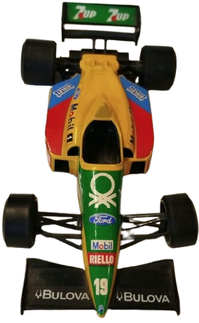 BURAGO ÜRETİMİ 1990 DÖNEMİ BENETTON FORD FORMÜL 1 MODEL ARACI KOLEKSİYONLUK NADİR PARÇADIR İTALYAN YARIŞ ARABASI