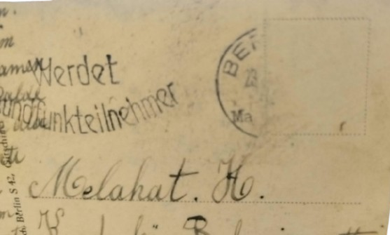 1938 BERLİN POSTA DAMGALI İSTANBUL KADIKÖY ADRESLİ ALMANYA BERLİN TEMA BİRAHANESİ EFEMERA KARTPOSTAL