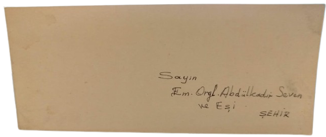 1968 HASAN KAVRUK BEYOĞLU ŞEHİR GALERİSİ RESİM SERGİSİ ORİJİNAL EFEMERA DAVETİYESİ