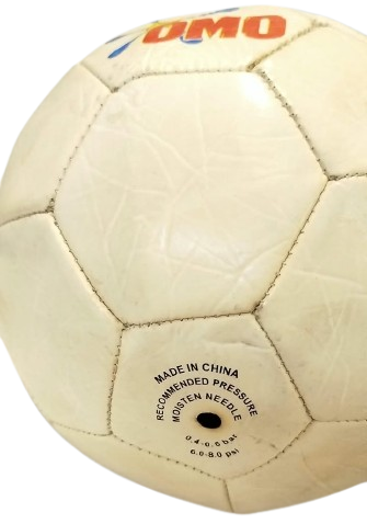 2000 VİNTAGE OMO PROMOSYON BEYAZ  DİKİŞLİ DERİ FUTBOL TOPU NOSTALJİK KOLEKSİYONLUK KAMPANYA ÜRÜNÜ